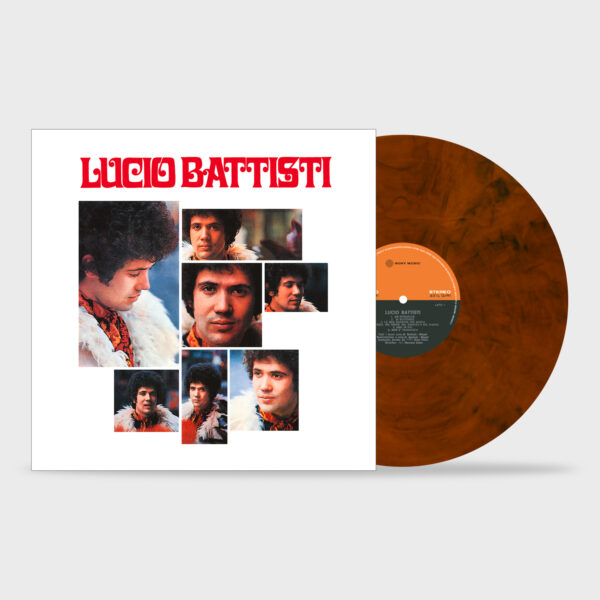 LUCIO BATTISTI VINILE COLORATO ARANCIONE MIX NERO