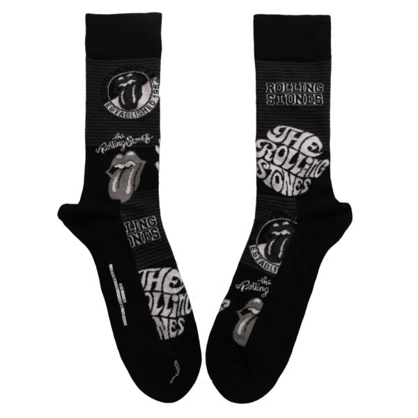 ANKLE SOCKS # UK SIZE 7 - 11 UNISEX BLACK # MONO LOGOS