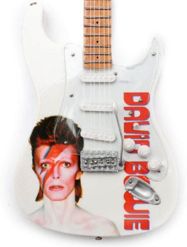 MINI CHITARRA DA COLLEZIONE REPLICA IN LEGNO DAVID BOWIE